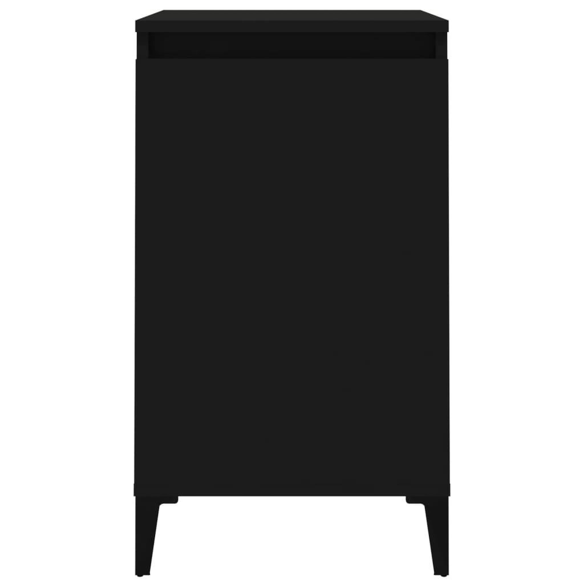 Voir la diapositive 5 : VIDAXL Table de chevet noir 40x35x70 cm bois d'ingenierie