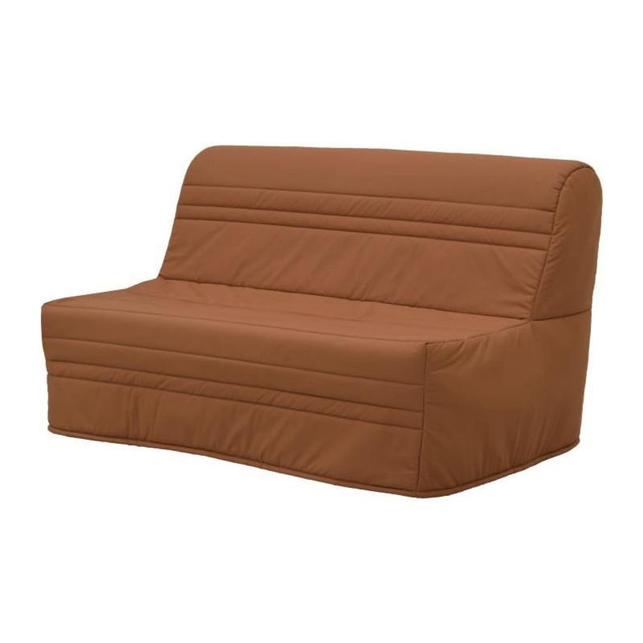 Voir la diapositive 3 : GRUHIER Banquette BZ 2 places Joe - Tissu terracotta - L143 x P97 x H89cm - Fabrication française - GRUHIER