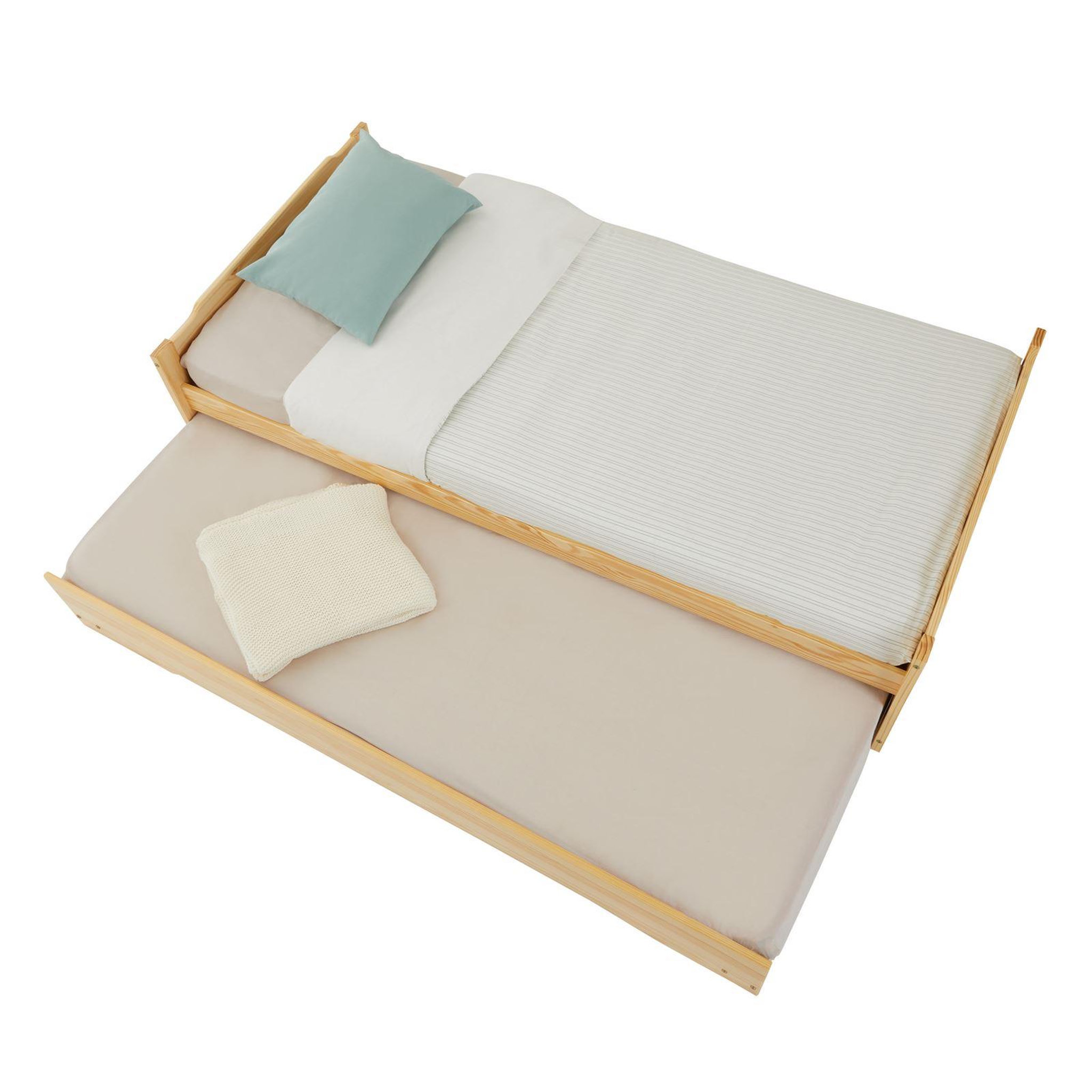 Voir la diapositive 5 : IDIMEX Lit gigogne LORENA en pin massif, 90 x 190 cm