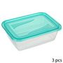 Voir la diapositive 2 : FIVE Lot de 3 Boîtes de Conservation  Fresh & Freeze  1,25L Bleu