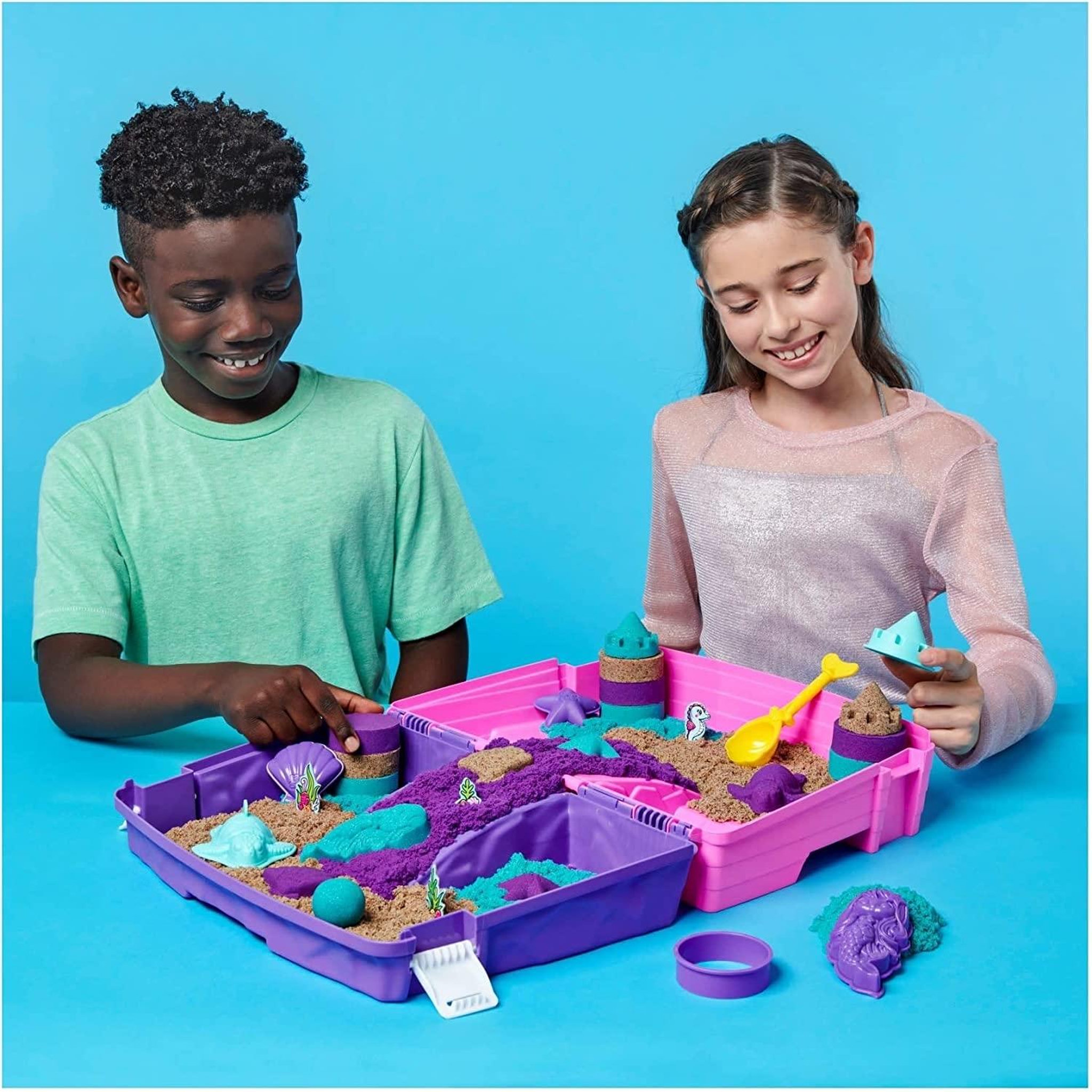 Voir la diapositive 5 : SPIN MASTER Mallette palais de sirene 934 g kinetic sand