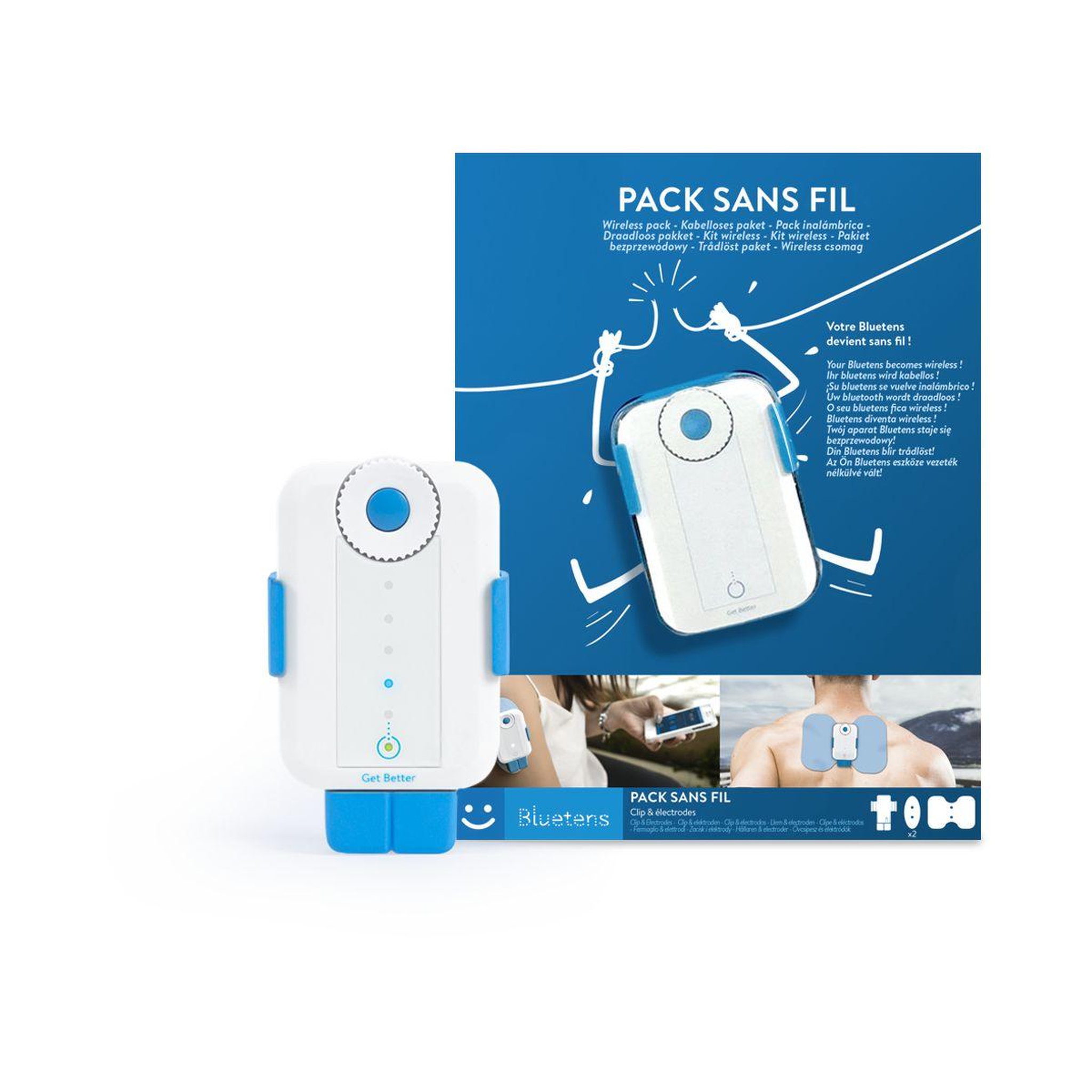 Voir la diapositive 1 : Bluetens Electrode Pack sans fil