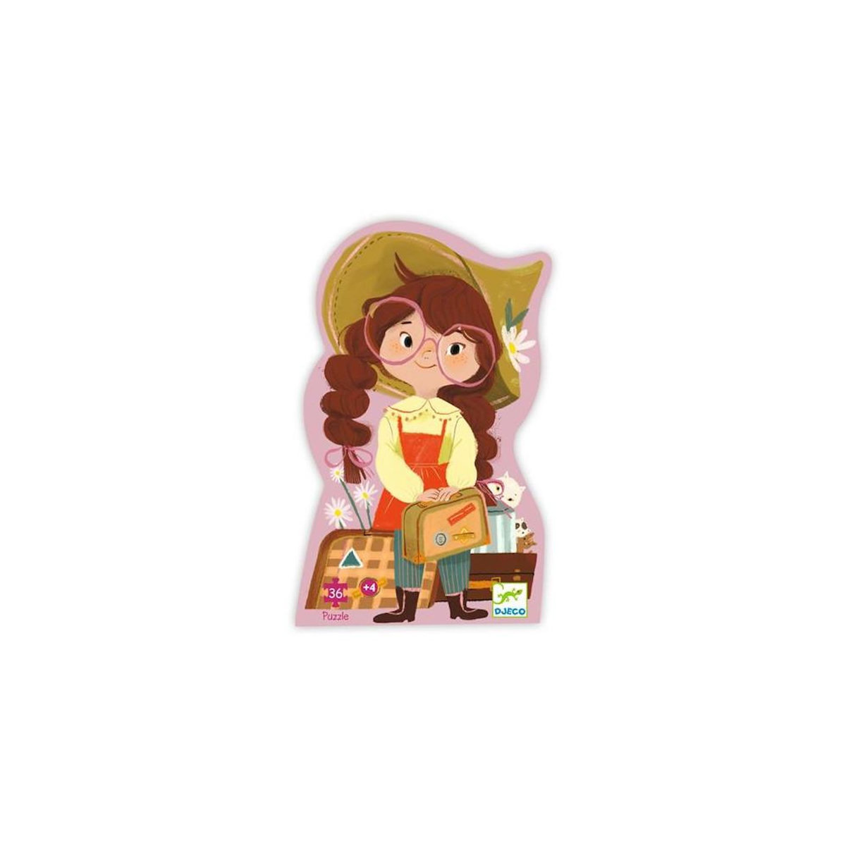 Djeco Puzzle 36 pièces Djeco, Le voyage de Mia, Jouet éducatif enfant 4+ ans