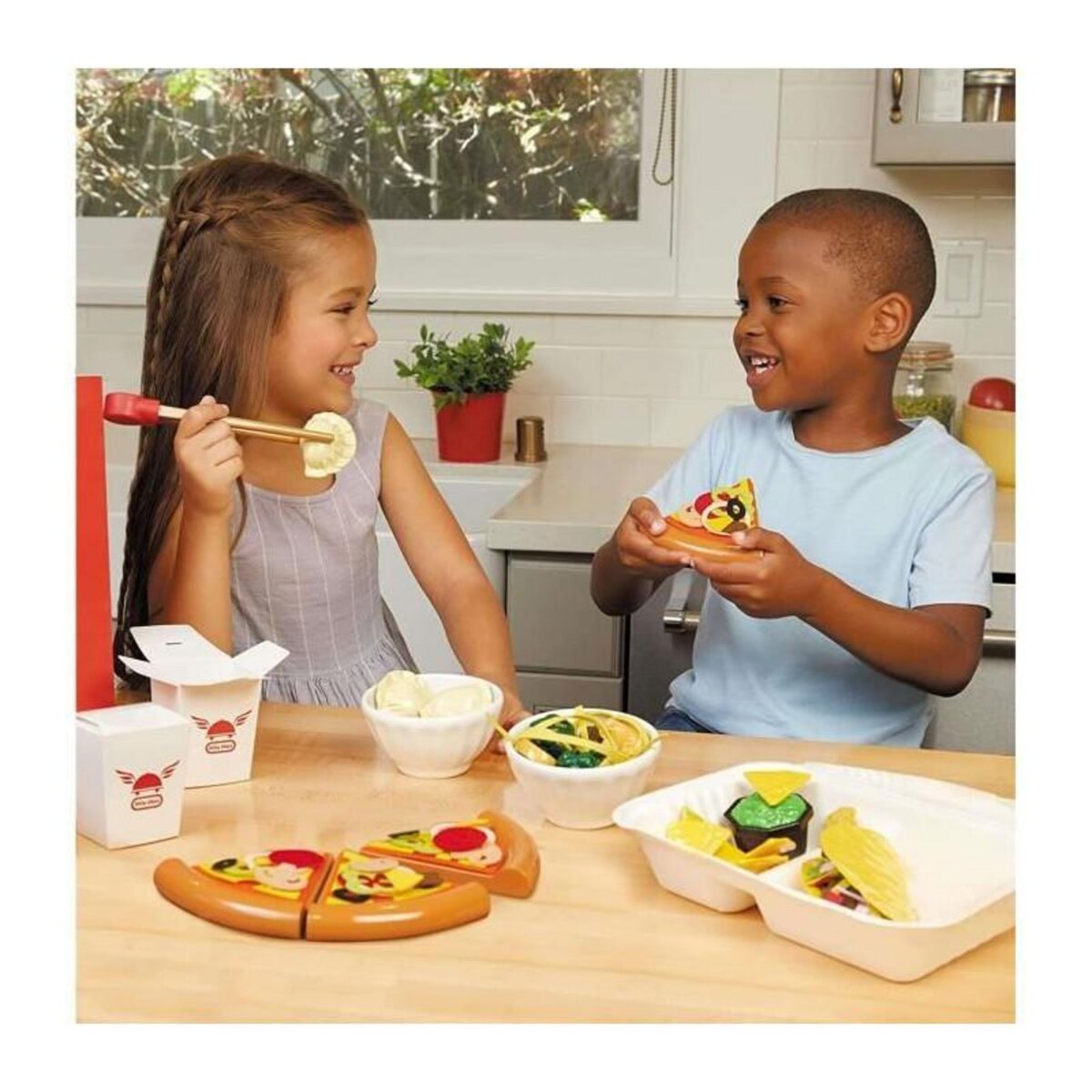 Little Tikes Little Tikes - Set de livraison nourriture - Pizza, asiatique et tacos