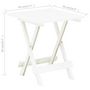 Voir la diapositive 6 : VIDAXL Table pliable de jardin blanc 45x43x50 cm plastique