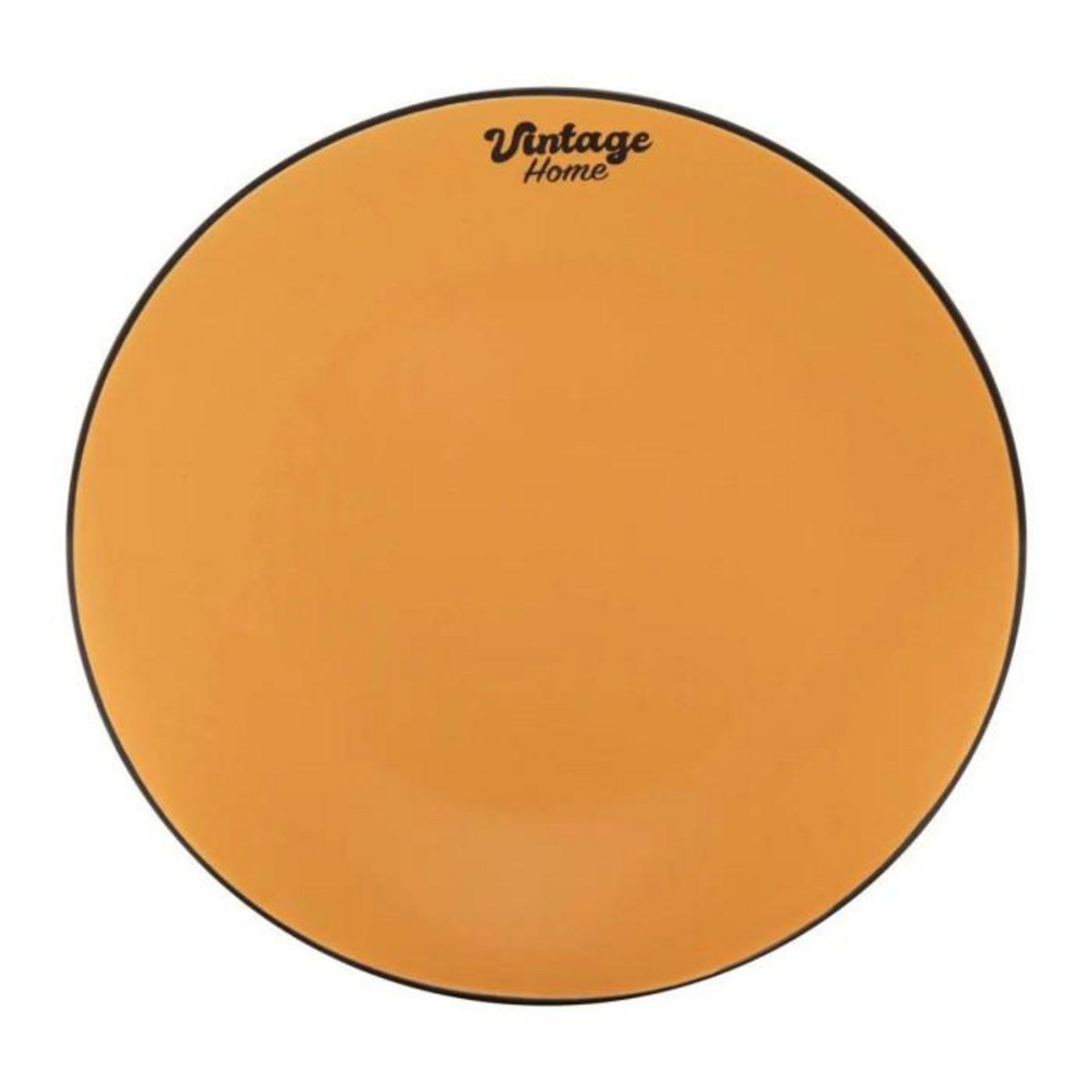 SECRET DE GOURMET Lot de 6 Assiettes Plates  Be Vintage  27cm Jaune