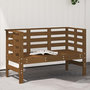 Voir la diapositive 1 : VIDAXL Banc de jardin marron miel 111,5x53x71 cm bois massif de pin