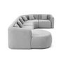 Voir la diapositive 5 : LISA DESIGN Ikare - canapé modulable d'angle gauche - 6 places - en tissu