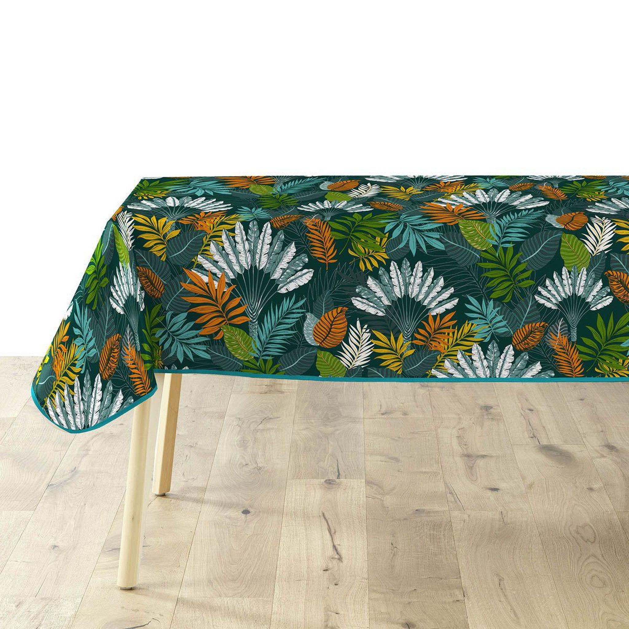 Douceur d'Intérieur Nappe imprimé  panazio  140x240cm vert