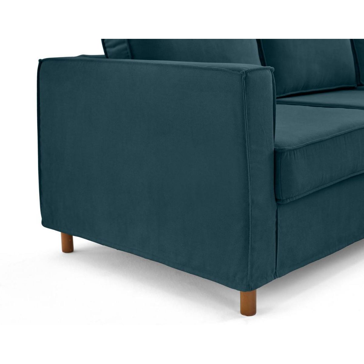 LISA DESIGN Jake - canapé déhoussable d'angle droit 5 places en tissu