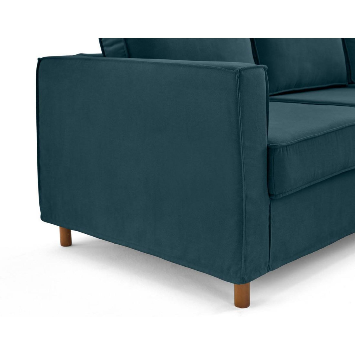 LISA DESIGN Jake - canapé déhoussable d'angle droit 5 places en tissu