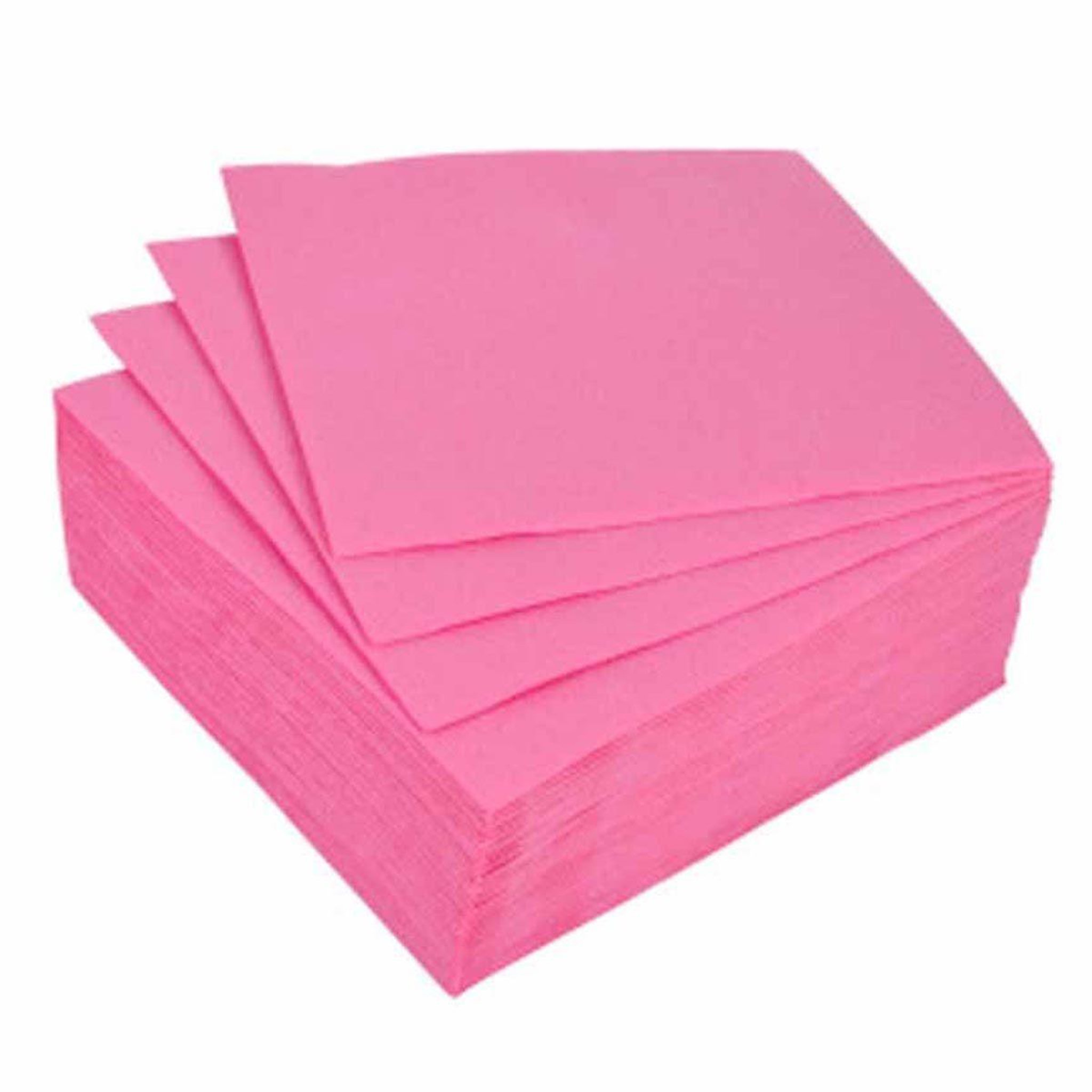 HOMEA Lot de 40 serviettes en papier  vitamine  38x38cm rose