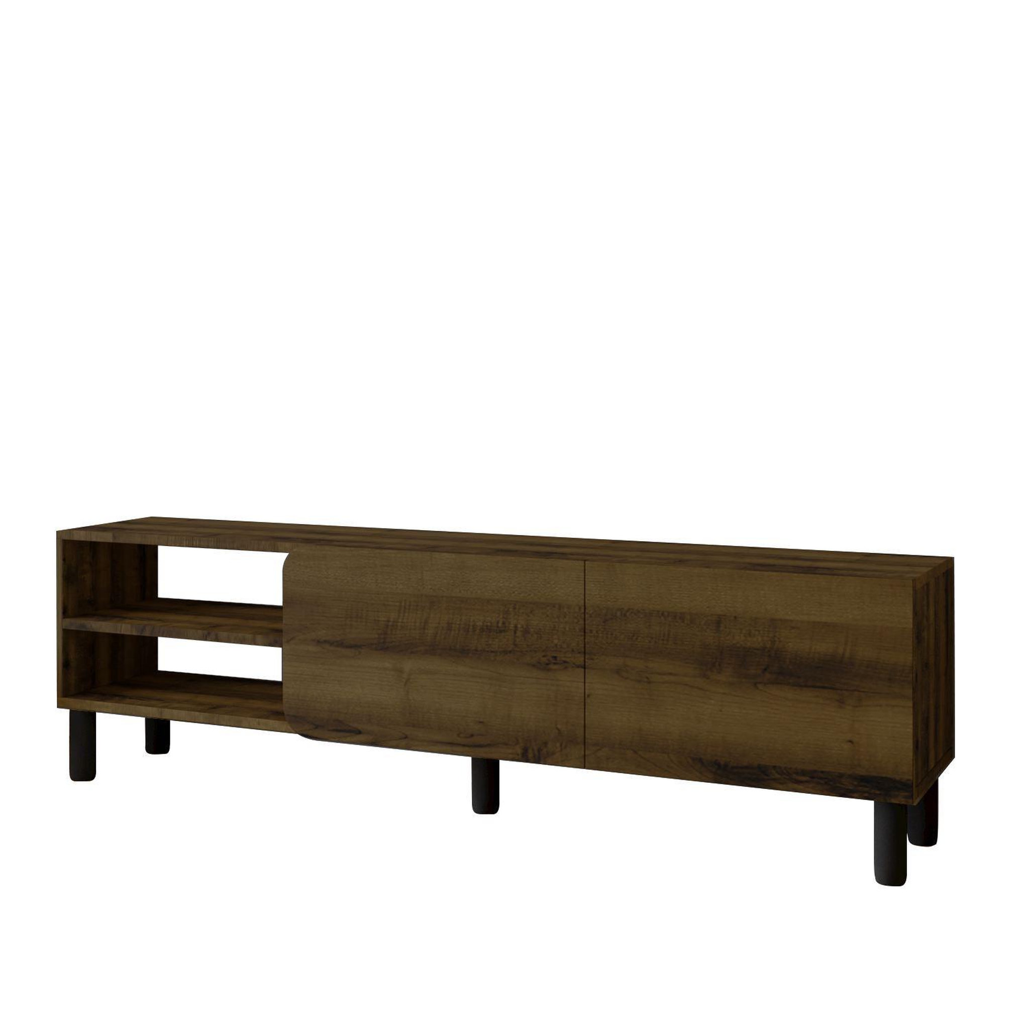 Habitat et Jardin Meuble tv en bois  river  - 150 x 31.4 x 48.2 cm - noyer antique