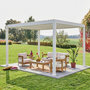Voir la diapositive 2 : SWEEEK Pergola bioclimatique aluminium lames orientables 4x3m Triomphe