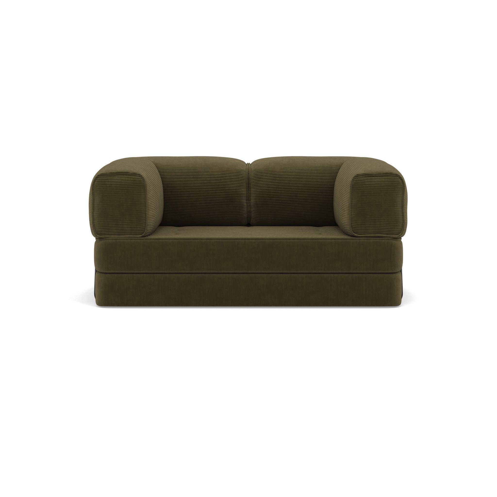 Voir la diapositive 1 : BEST MOBILIER Poppy - canapé 3 places convertible en velours côtelé