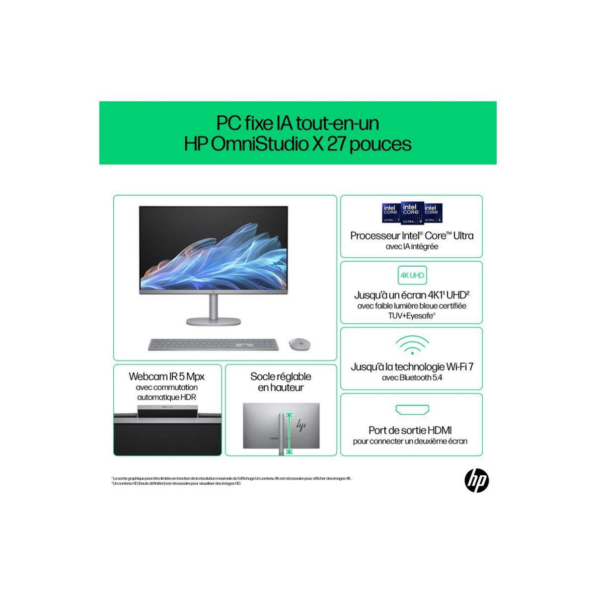 HP Ordinateur tout-en-un OmniStudio X 27-cs0000nf