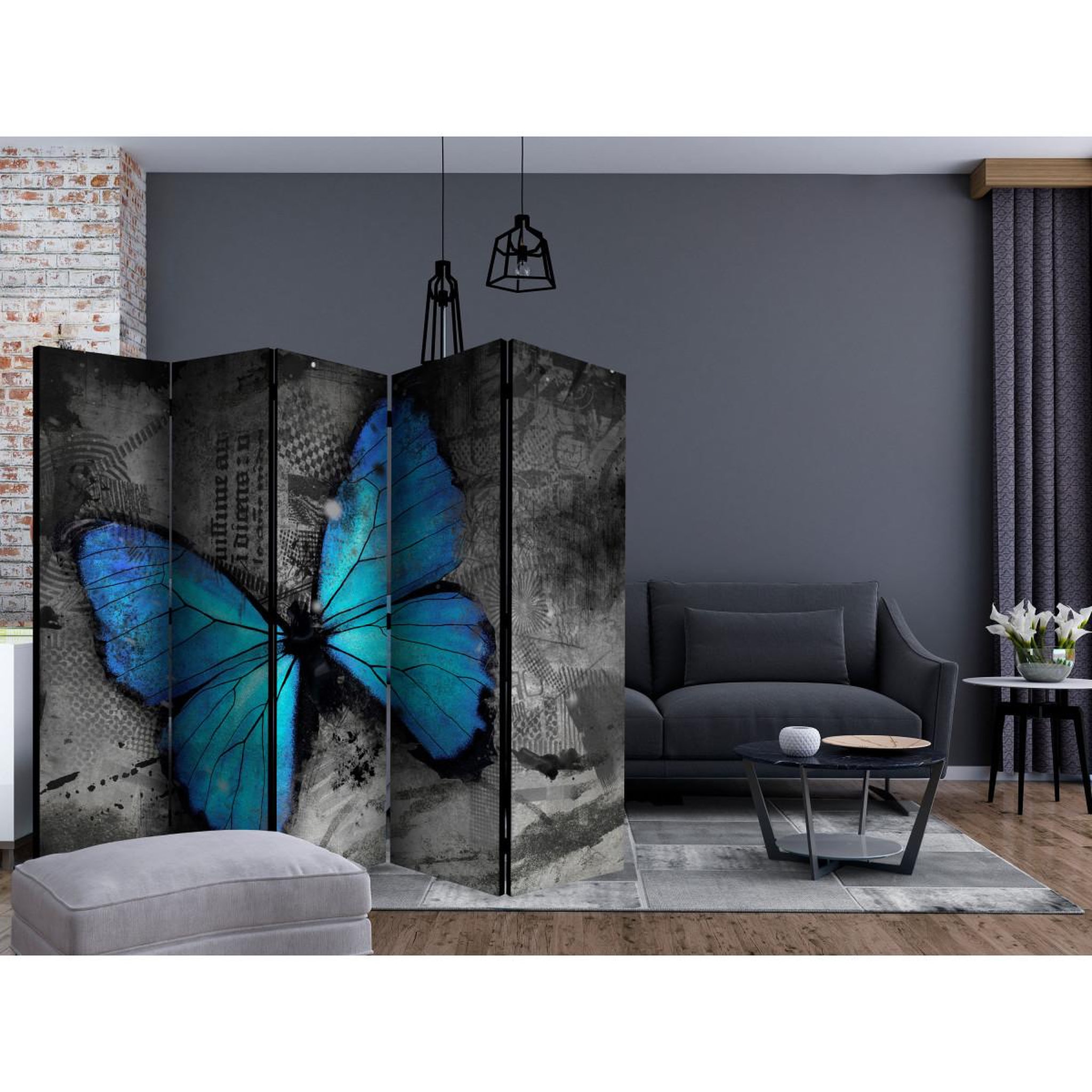 Voir la diapositive 2 : Paris Prix Paravent 5 volets  alated  172x225cm