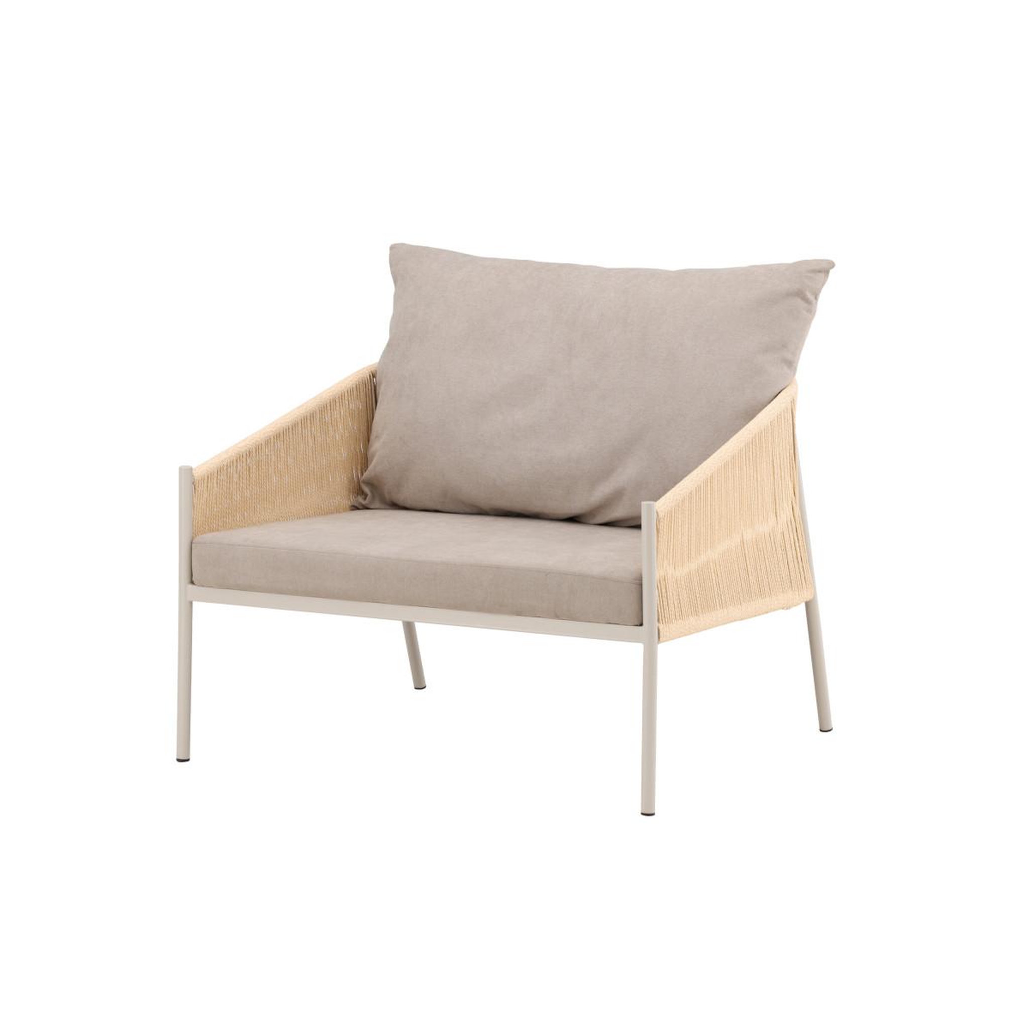 Voir la diapositive 3 : Paris Prix Fauteuil lounge  louie  98cm beige