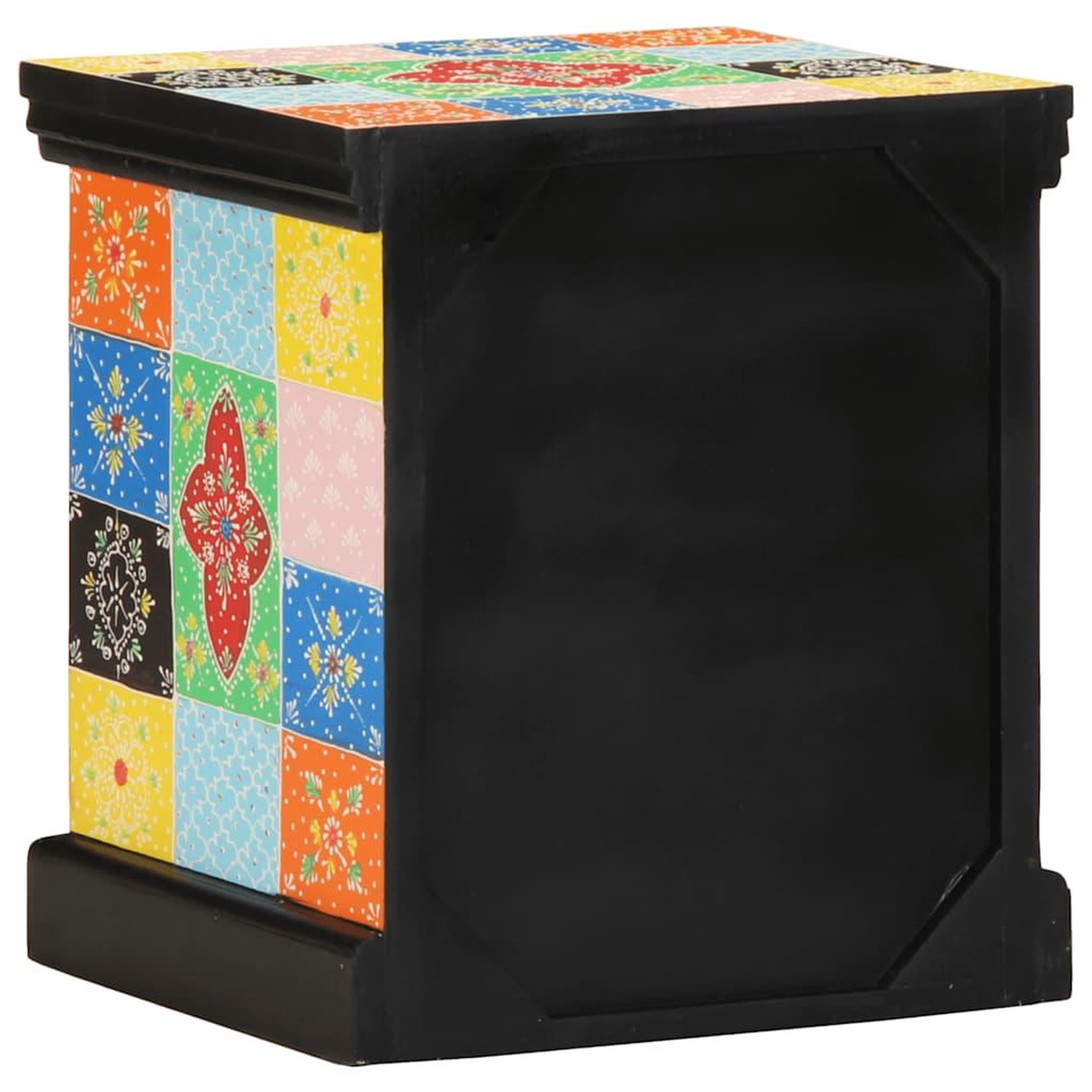 Voir la diapositive 5 : VIDAXL Table de chevet multicolore 40x35x45 cm bois de manguier solide