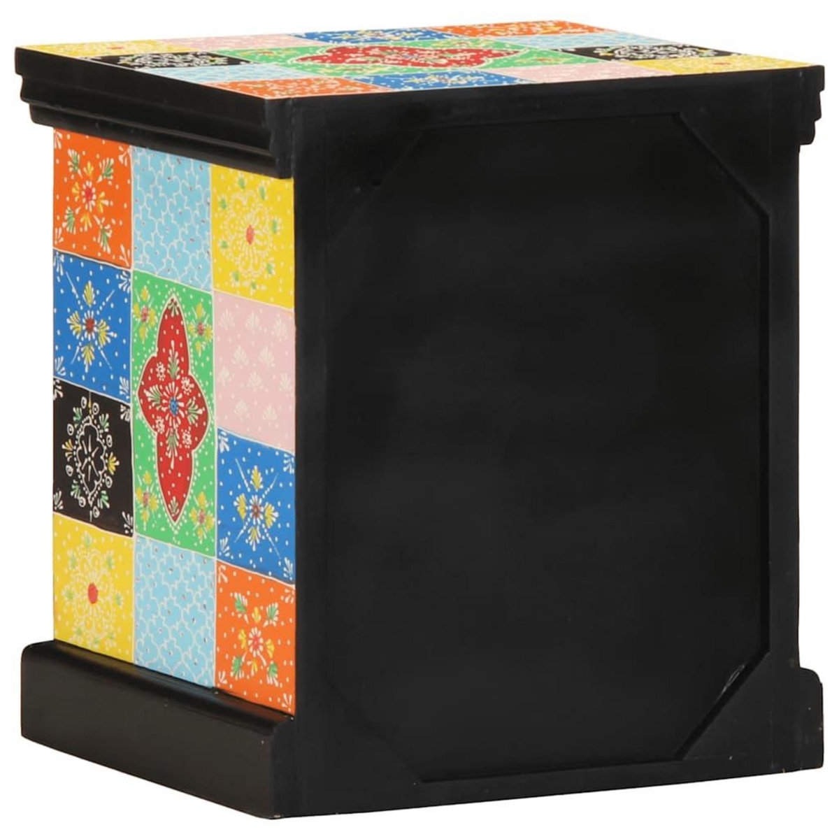 VIDAXL Table de chevet multicolore 40x35x45 cm bois de manguier solide