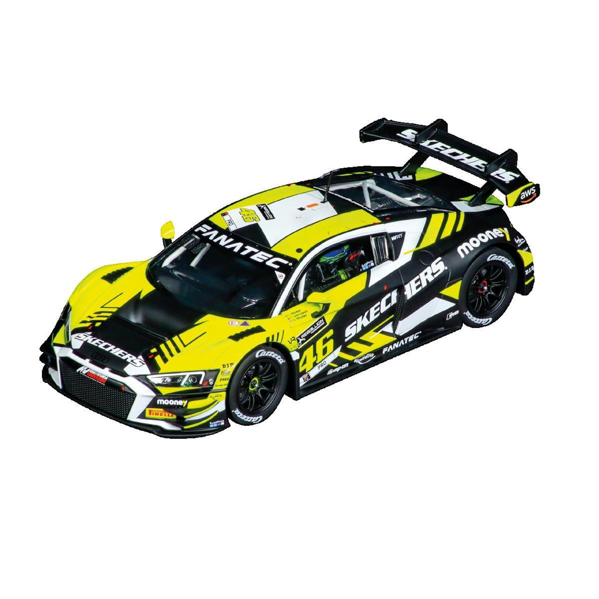 Voir la diapositive 2 : Carrera Voiture radiocommandée Carrera Audi R8 LMS GT3 evo II Valentino Rossi No.46
