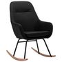 Voir la diapositive 2 : VIDAXL Chaise à bascule Noir Tissu