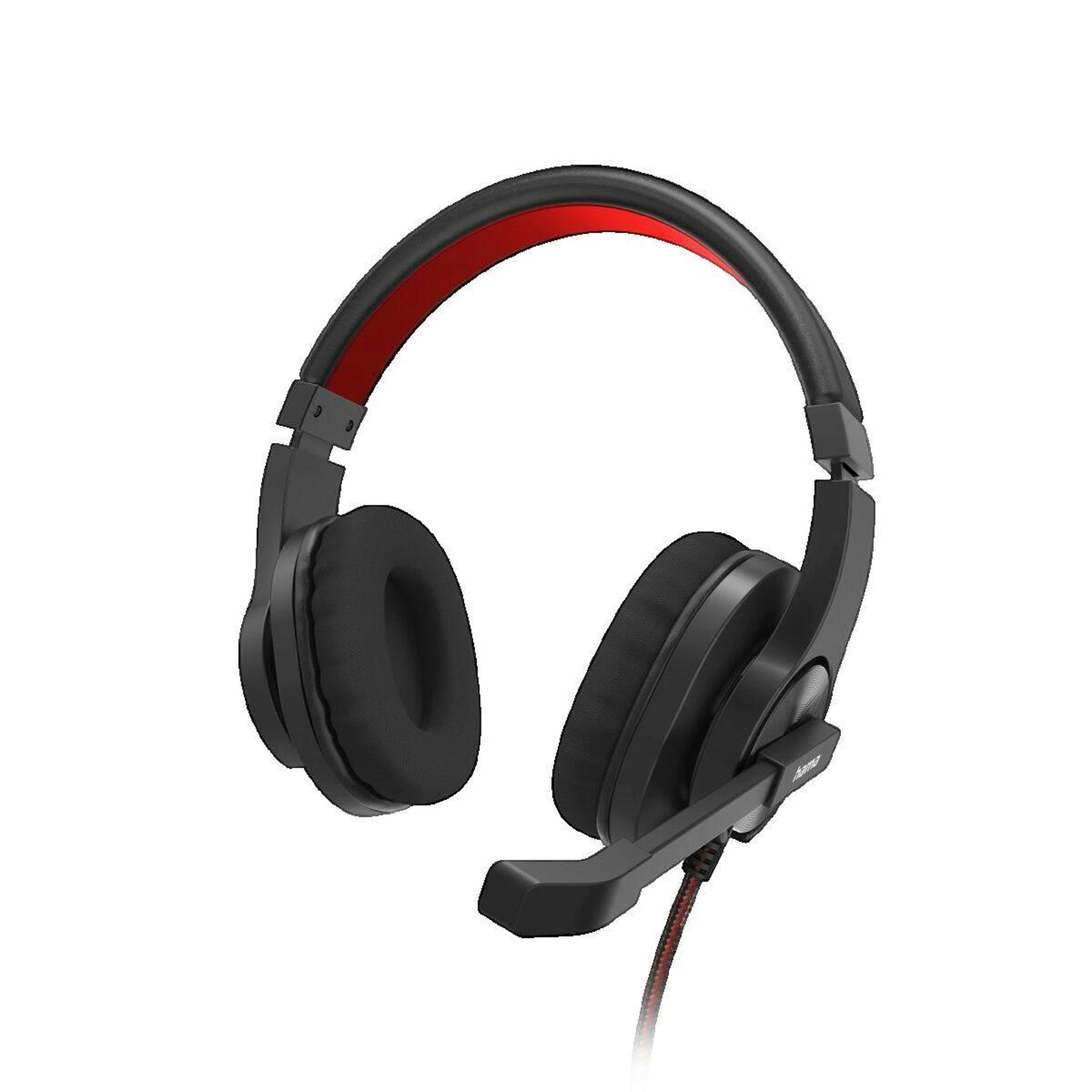 Hama Casque Hama USB filaire HS-USB400 V2 Noir, Rouge