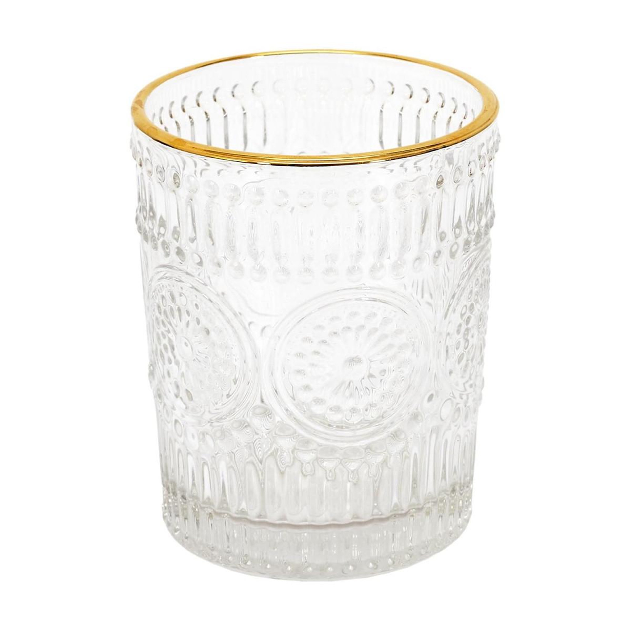 Voir la diapositive 2 : The Home Deco Factory Lot de 6 verres design  liseré  18cl transparent