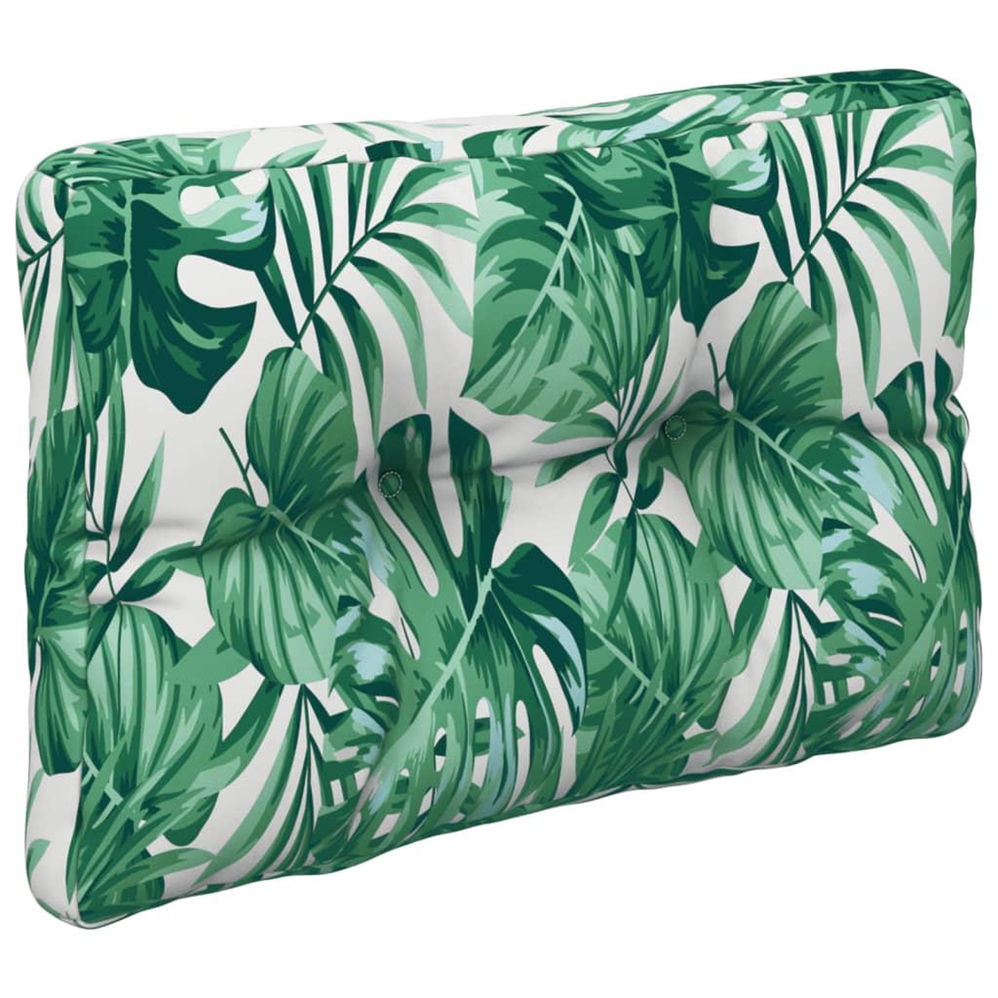 Voir la diapositive 5 : VIDAXL Coussins de palette lot de 2 motif de feuilles tissu