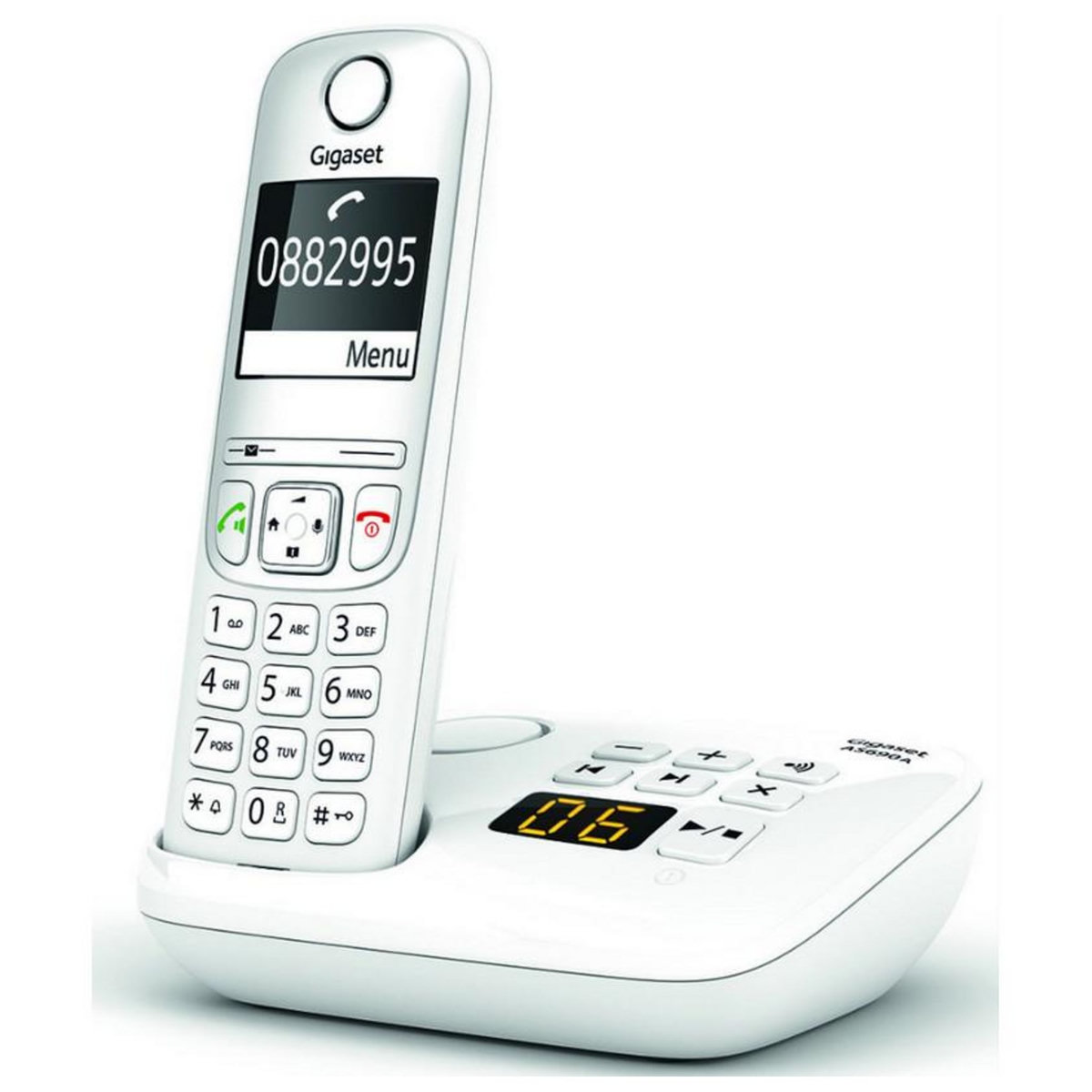 GIGASET Téléphone sans fil dect blanc avec répondeur - gigaas690ablanc