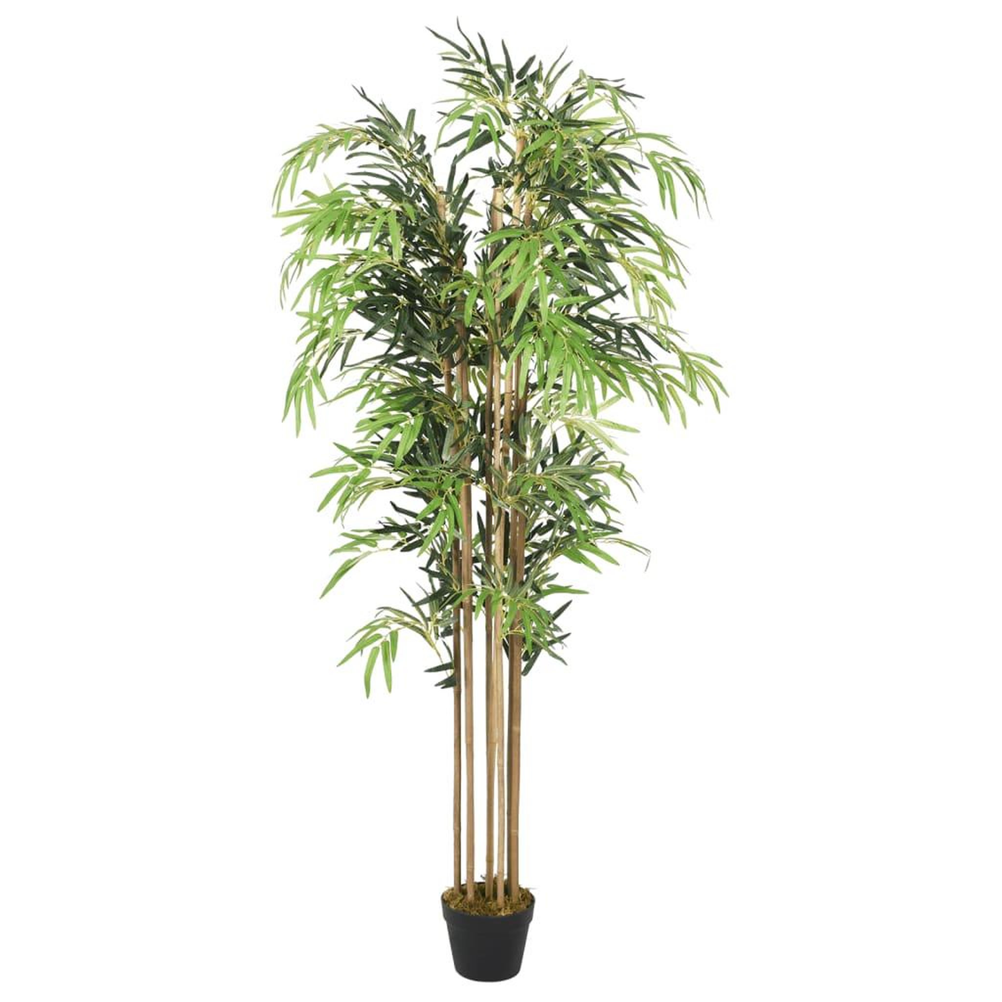 VIDAXL Bambou artificiel 1605 feuilles 180 cm vert