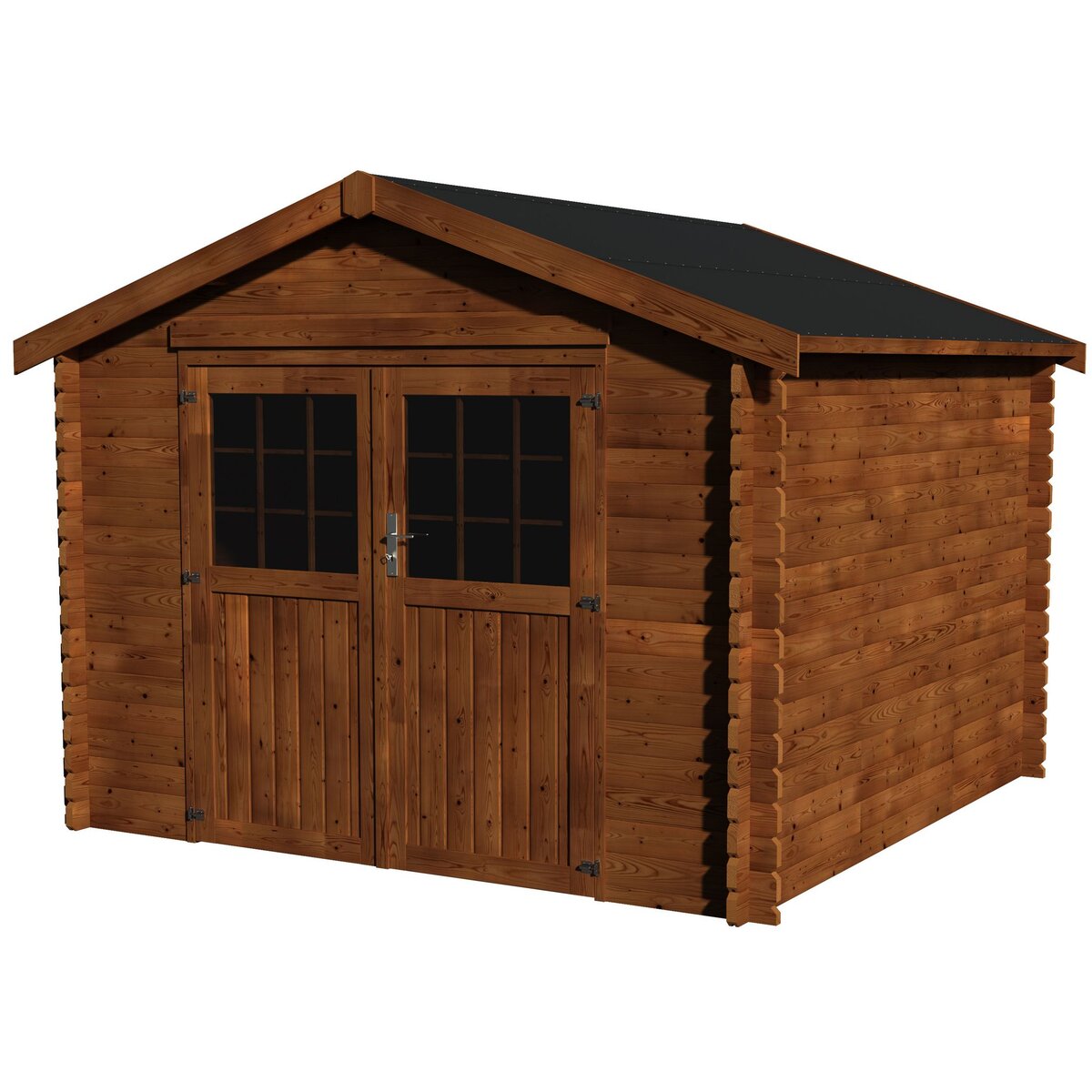 DECOR ET JARDIN Abri chalet de jardin bois Autoclavé - 7.42m² - VALODEAL