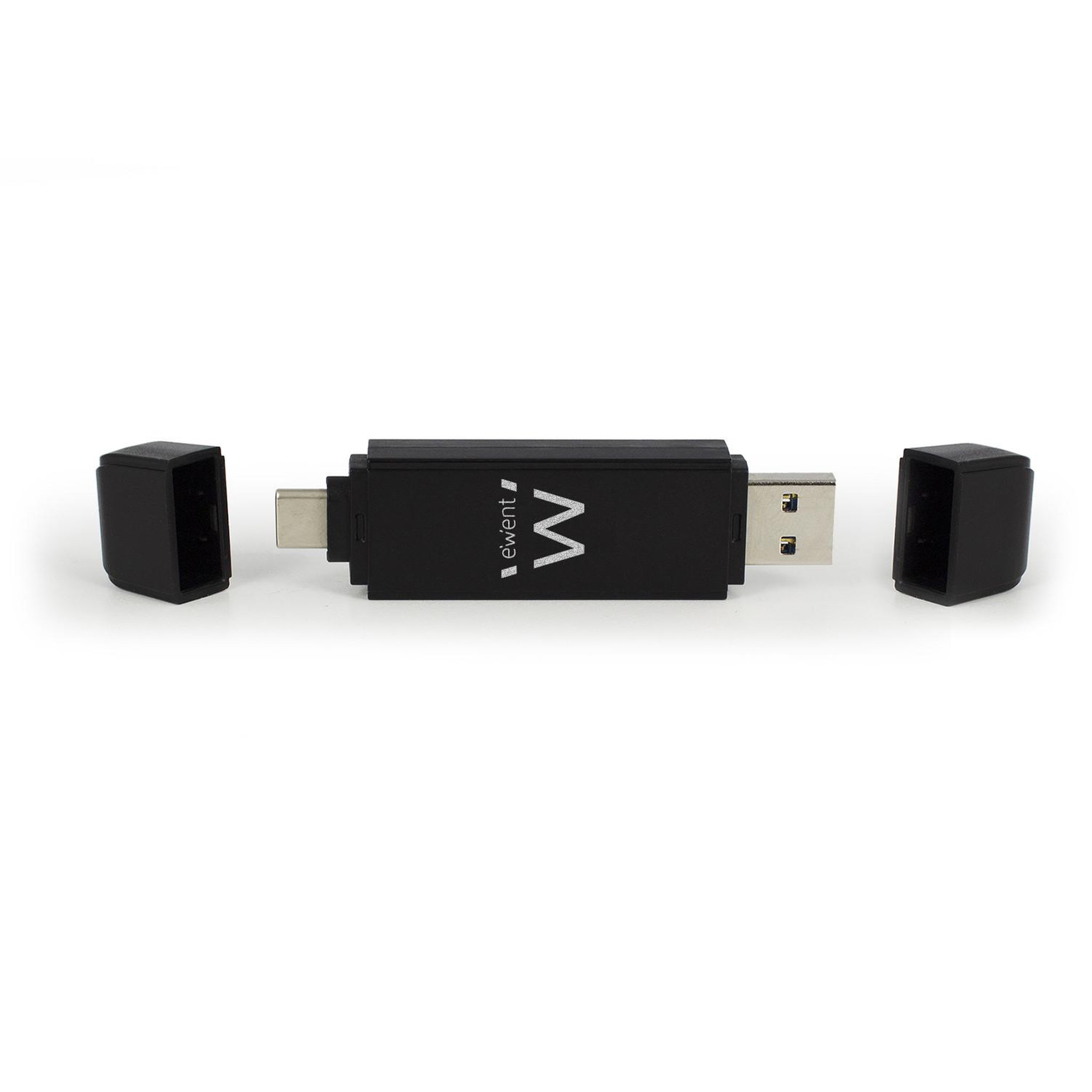 Voir la diapositive 3 : Ewent Ewent ew1075 lecteur de carte mémoire usb 3.2 gen 1 (3.1 gen 1) type-a/type-c noir