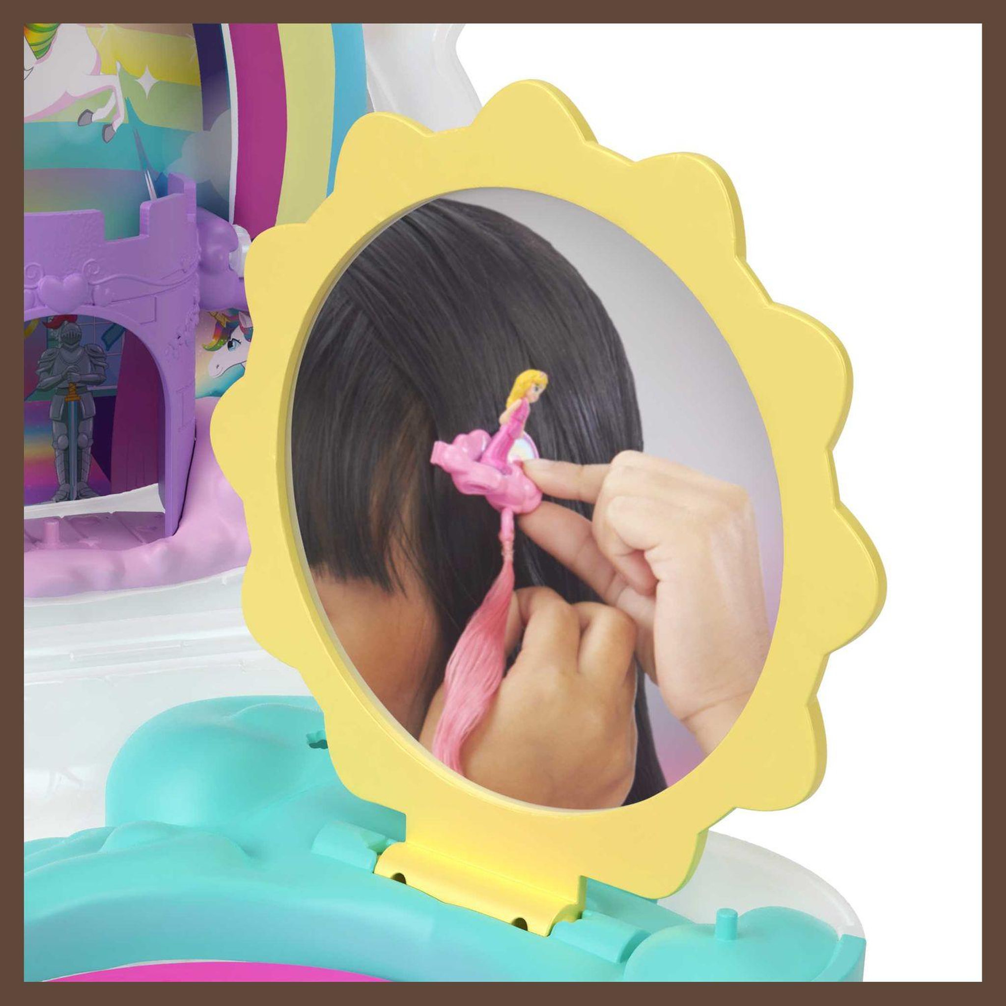 Voir la diapositive 6 : POLLY POCKET Coffret Salon Licorne Arc en Ciel Polly Pocket 