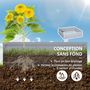 Voir la diapositive 6 : OUTSUNNY Lot de 2 carrés potager de jardin dim. 100L x 100l x 30H cm tôle d'acier ondulée gris