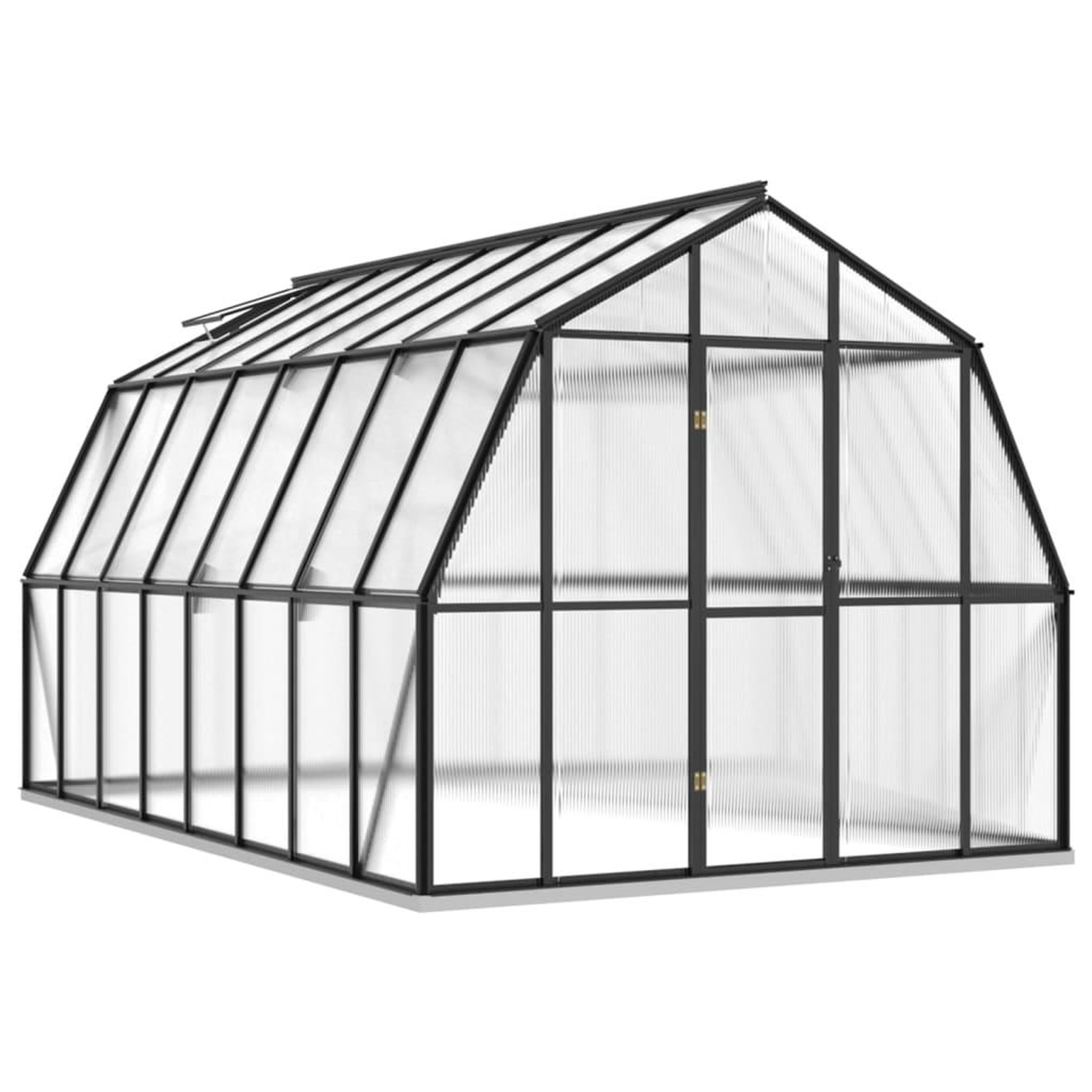 Voir la diapositive 2 : VIDAXL Serre avec cadre de base anthracite 12,63 m^2 Aluminium