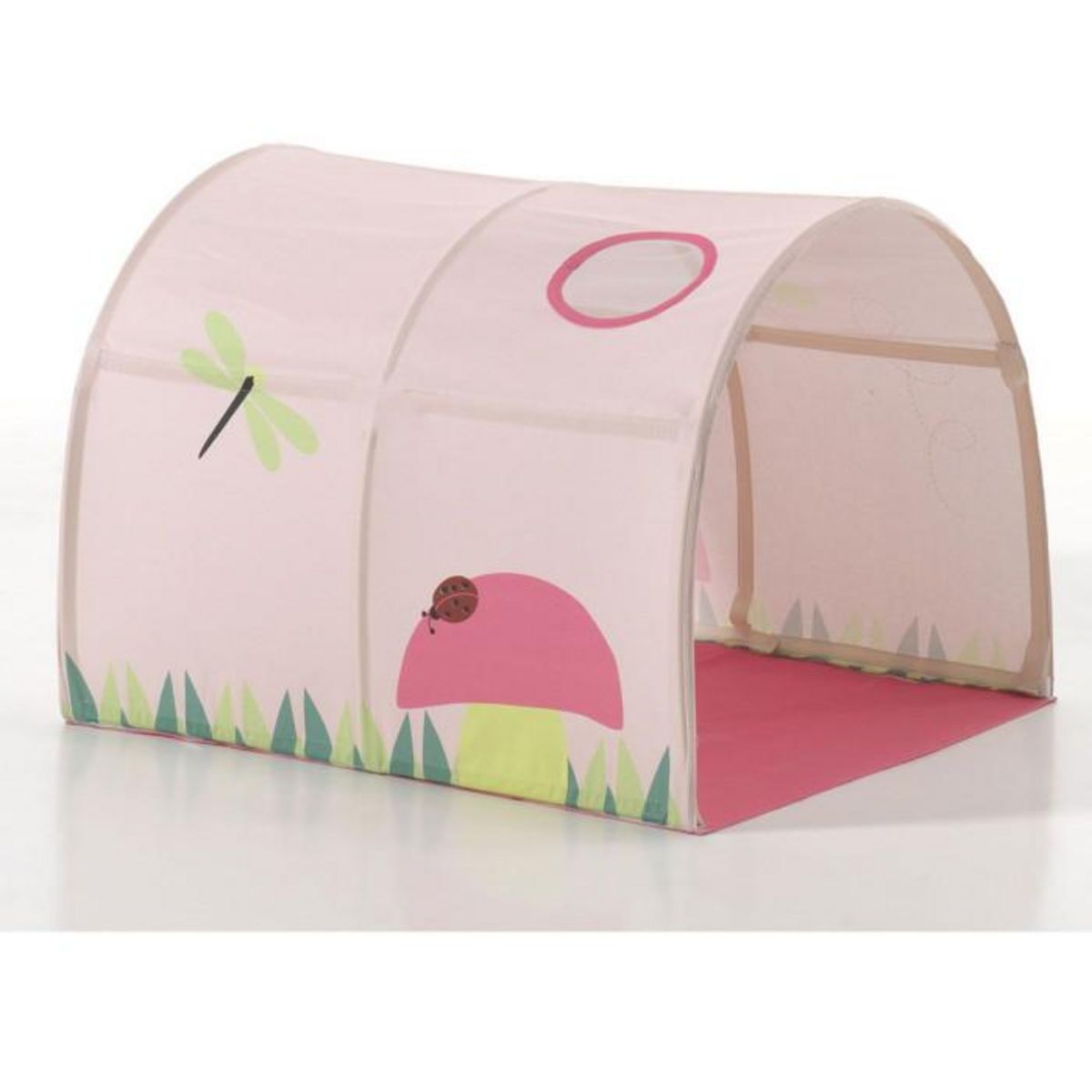 Paris Prix Pack - Lit Enfant Surélevé, Tente, 3 Pochettes & Tunnel  Pino Spring  Blanc