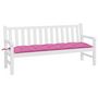 Voir la diapositive 3 : VIDAXL Coussin de banc de jardin rose 180x50x7 cm tissu oxford