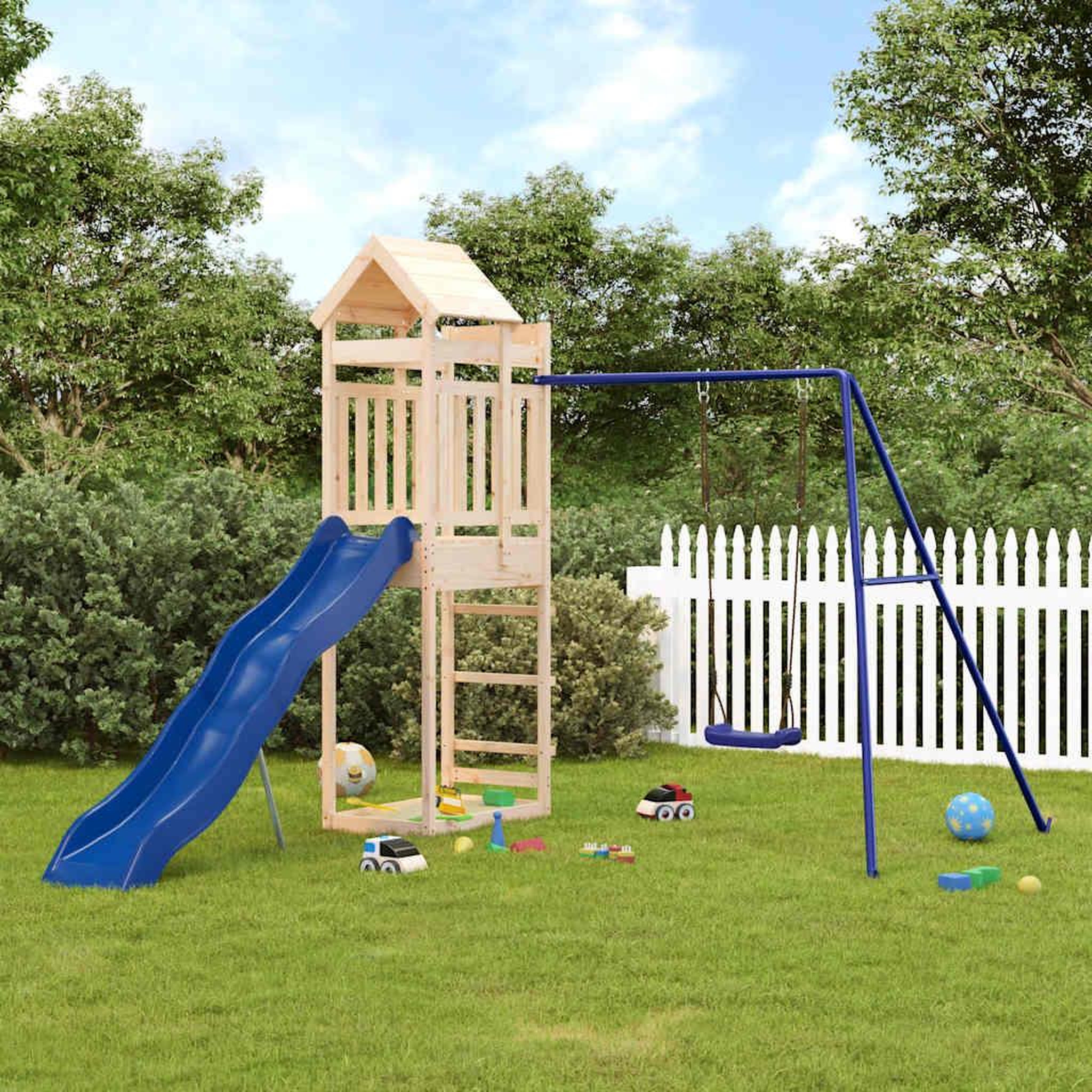 VIDAXL Aire de jeux d'exterieur bois de pin massif
