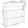 Voir la diapositive 6 : VIDAXL Jardiniere Marron miel 112x25x104,5 cm Bois massif de pin