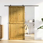 VIDAXL Porte de grange CORONA 100x210 cm bois massif de pin