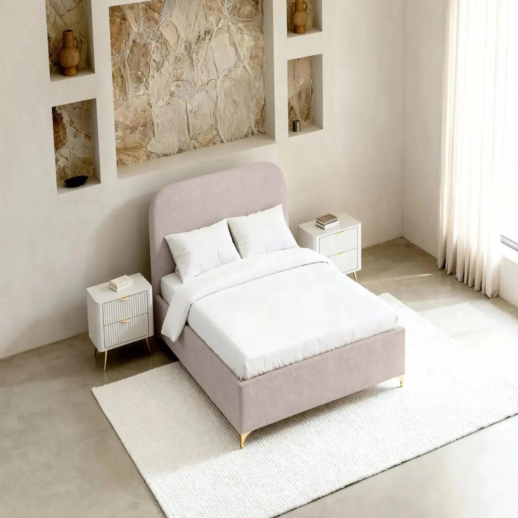Voir la diapositive 5 : CASANOVA PARIS Charlotte - lit coffre tissu chenille