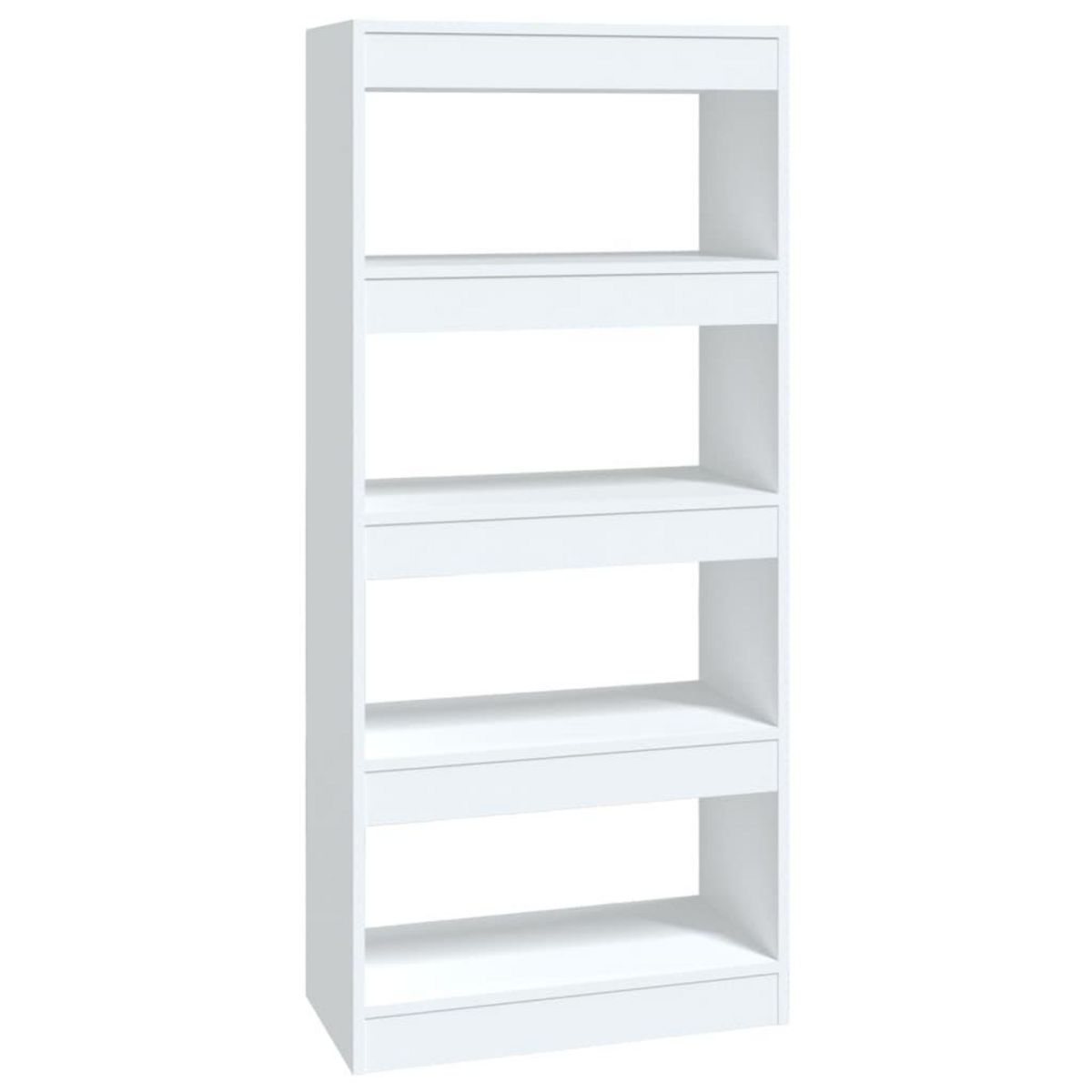 VIDAXL Bibliotheque/Cloison Blanc 60x30x135 cm Bois d'ingenierie