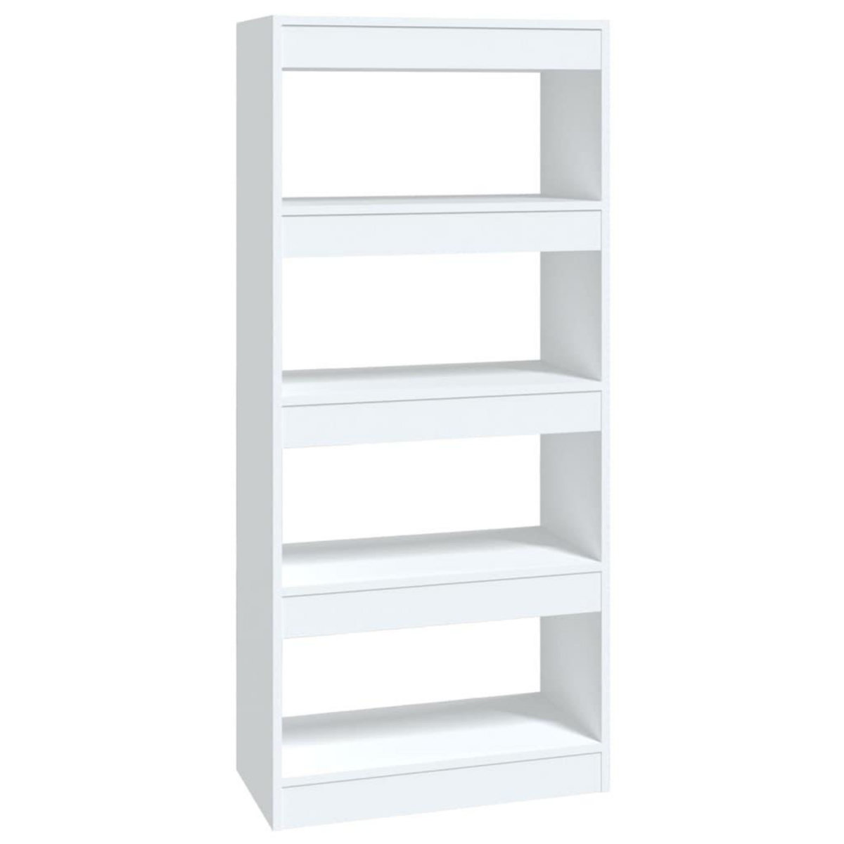VIDAXL Bibliotheque/Cloison Blanc 60x30x135 cm Bois d'ingenierie