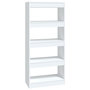 Voir la diapositive 2 : VIDAXL Bibliotheque/Cloison Blanc 60x30x135 cm Bois d'ingenierie
