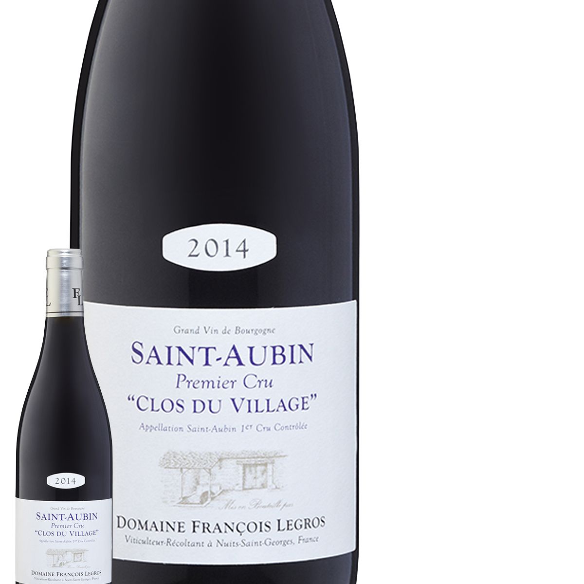 Domaine Legros Clos du Village Monopole Saint Aubin Rouge 2014