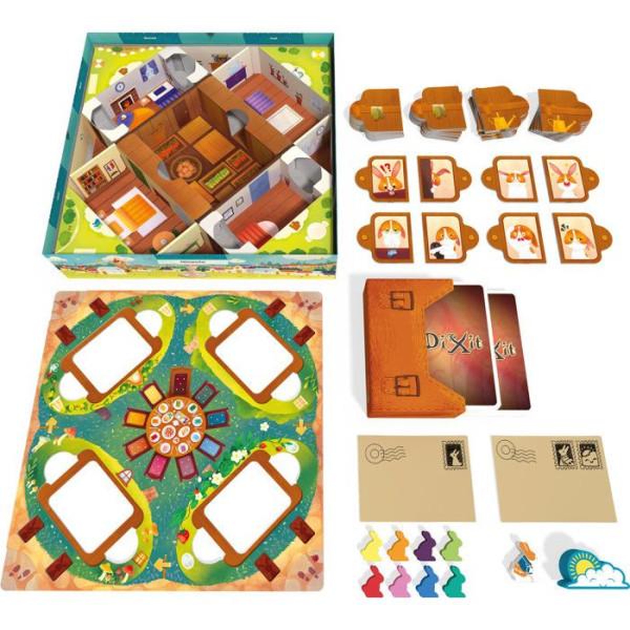 Voir la diapositive 3 : Asmodee LIBELLUD Dixit Kids - Jeu coopératif enfants - association d'images - 84 cartes illustrées - des 6 ans - jeu société familia