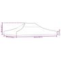 Voir la diapositive 6 : VIDAXL Toit de tente de reception 4x3 m Beige 270 g/m^2