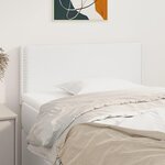 VIDAXL Tete de lit Blanc 100x5x78/88 cm Similicuir