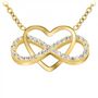 Voir la diapositive 1 : SC BOHEME Collier coeur et infini SC Bohème orné de Cristaux scintillants